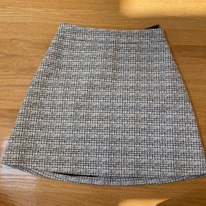 Black and white formal skirt